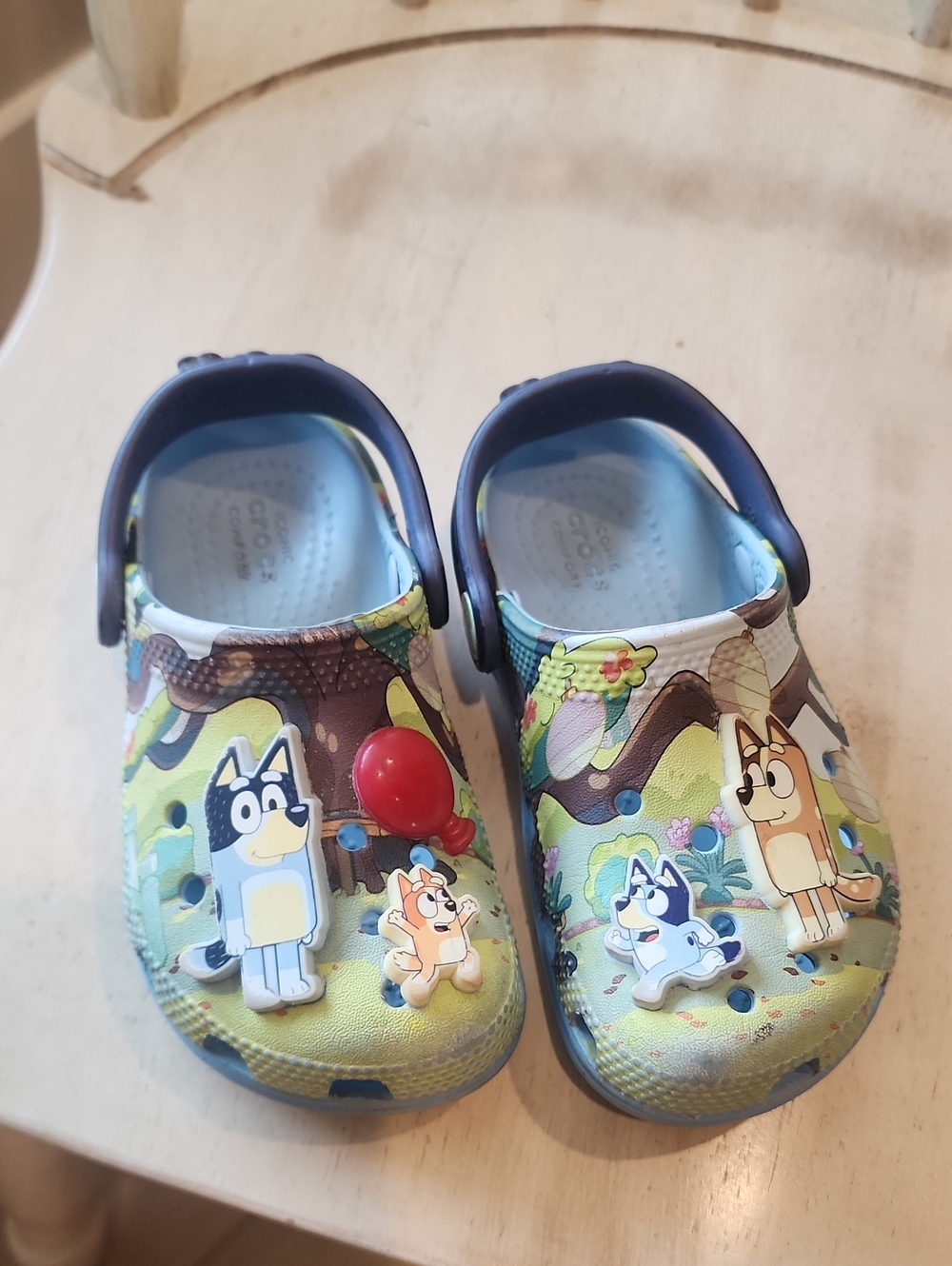 Crocs Kids' Bluey Green & Blue Slip-On Clog - Kids Shoes